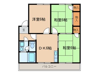 間取図 コーポ倉知