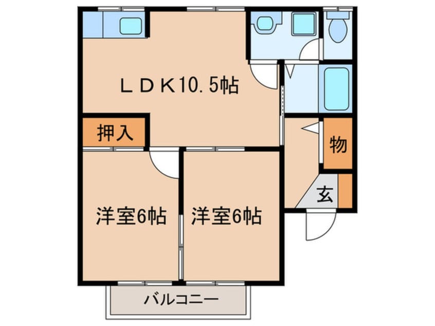間取図 サンヴィレッヂ　Ｃ棟