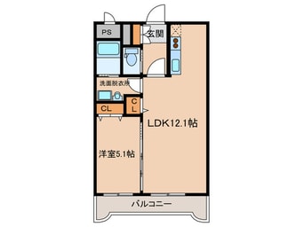 間取図 カムパ－ス浄水