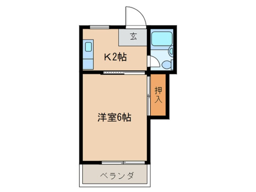 間取図 第二コーポ数寄屋