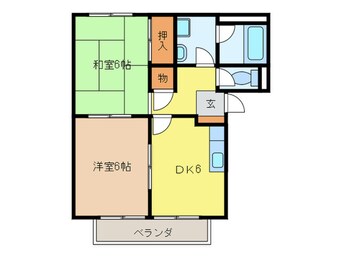 間取図 サンシャインかえで