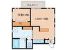 TRIBUTE春岡 1LDKの間取り