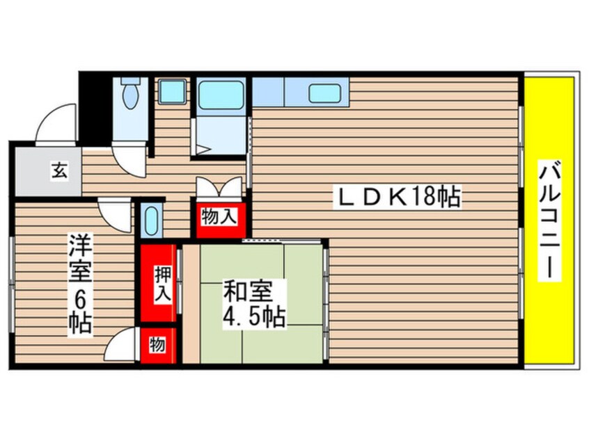 間取図 ヒルハイツ桃山