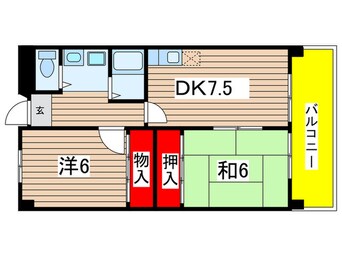 間取図 ヒルハイツ桃山