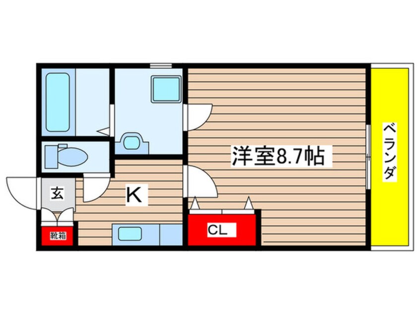 間取図 クレフラスト鳴海