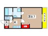 クレフラスト鳴海 1Kの間取り