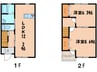 Ｔ－メゾンＢ棟 2LDKの間取り