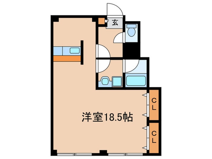 間取り図 中駒新栄レオンビル