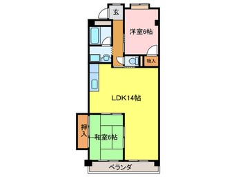 間取図 レジデンス山腰