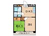 トレンディーイマⅡ 2DKの間取り