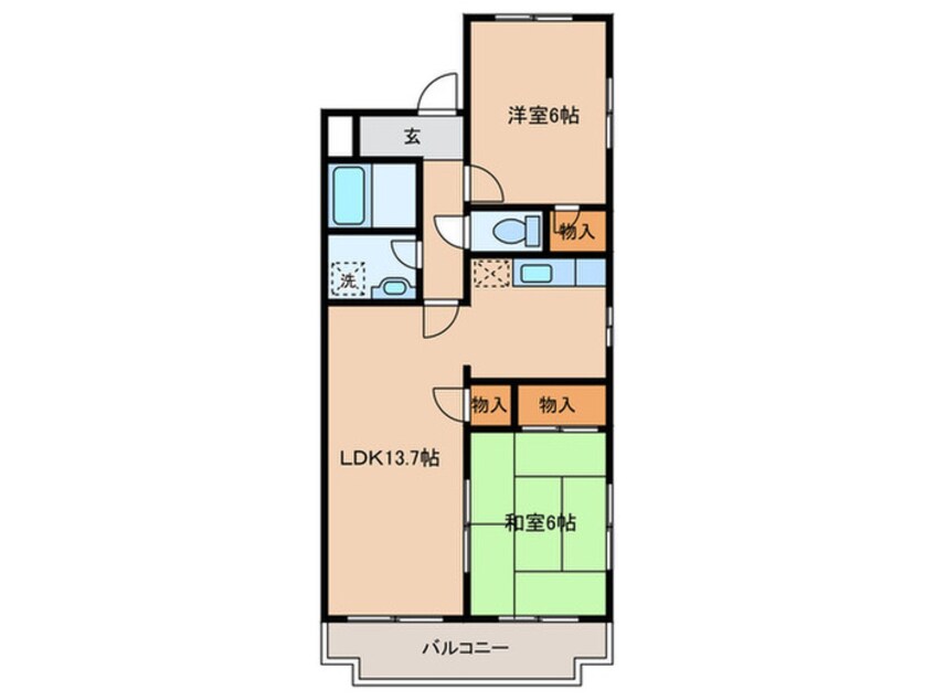 間取図 アベニュ－大森