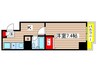 板柳ビル 1Kの間取り