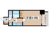 ﾌﾟﾚｻﾝｽ泉ｾﾝﾄﾏｰｸ(502) 1Kの間取り