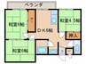 ハイツヨシダ 3DKの間取り