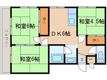 間取図 ハイツヨシダ