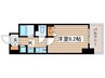 ﾌﾟﾚｻﾝｽ泉ｾﾝﾄﾏｰｸ(303) 1Kの間取り