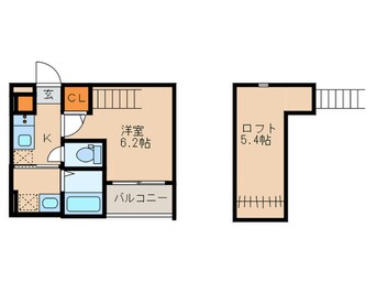 間取図 メゾン・シャルマン日比野