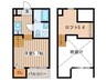 プレンフルⅢ 1Rの間取り