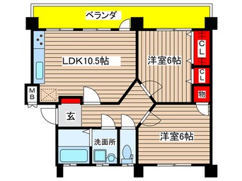 間取図 プレパルクみどり