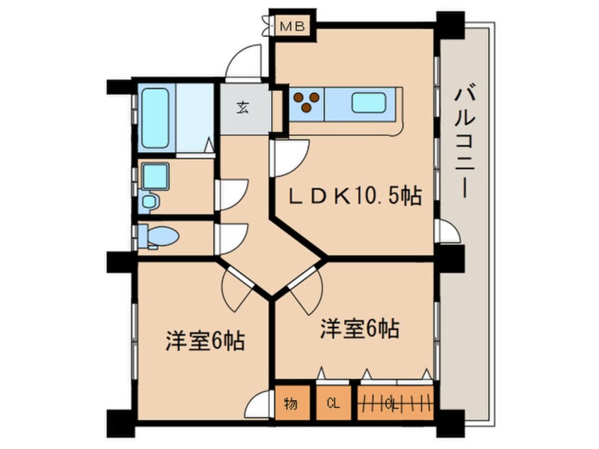 間取図 プレパルクみどり