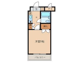 間取図 カルム亀島