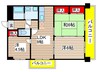 扶桑ハイツⅠ 3LDKの間取り