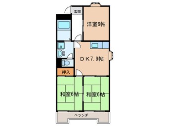 間取図 ベルシェ新開