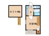 アビタシヨンM 1Kの間取り