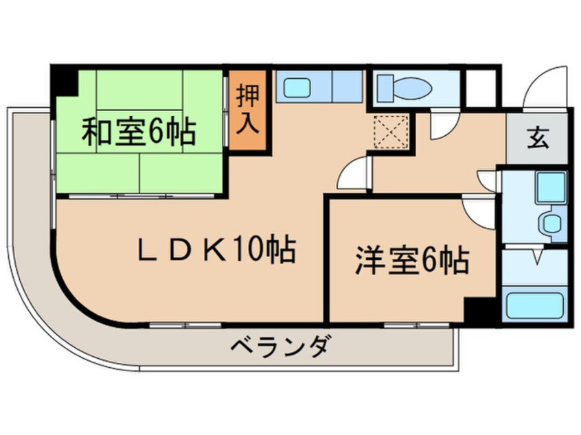 間取図 レジデンスフジ