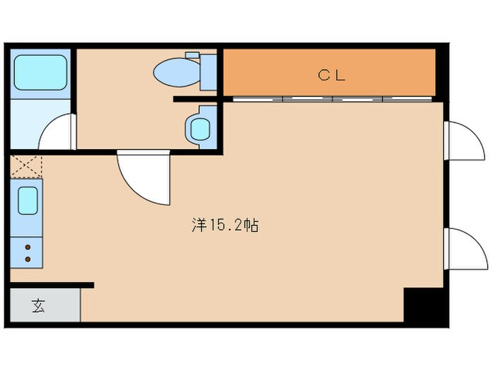 間取り図 ＢＩＡＮＣＡＳＡ水主町