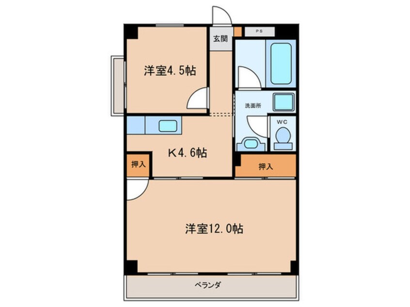 間取図 ドミール英
