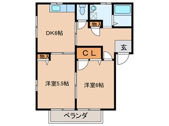 間取図 パティオサングリア