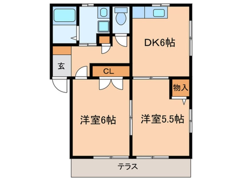 間取図 パティオサングリア