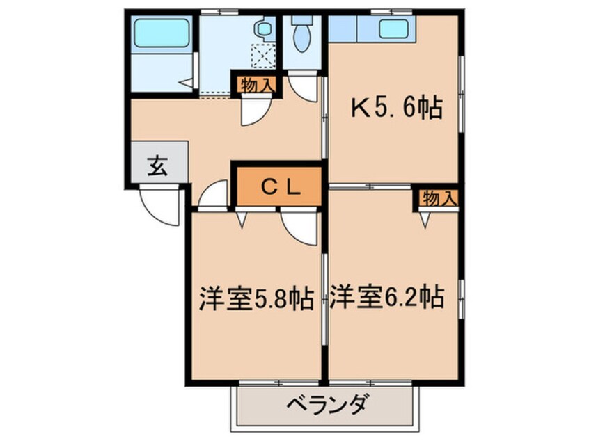 間取図 パティオサングリア