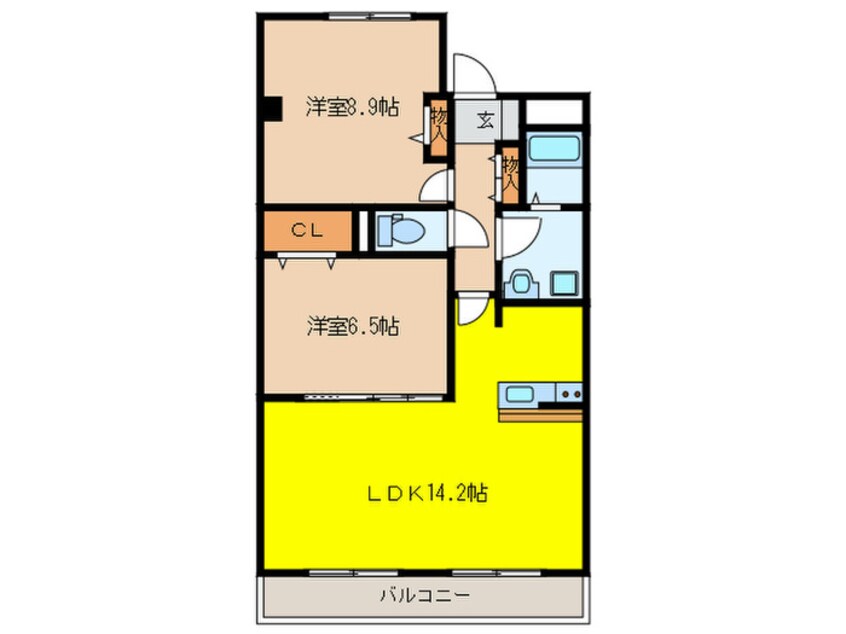 間取図 リヴェール末広Ⅱ