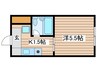 シーズンコート塩釜駅前 1Kの間取り