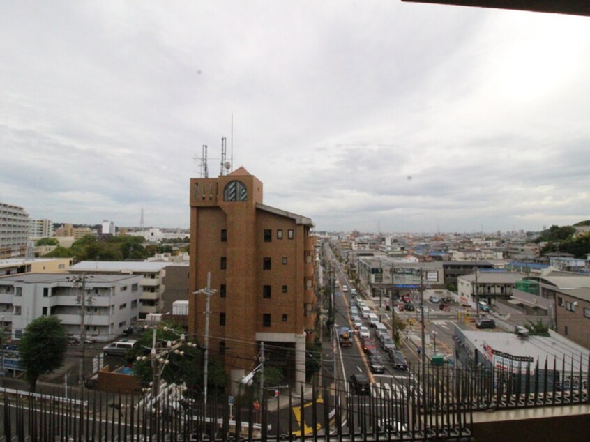 室内からの展望 シーズンコート塩釜駅前
