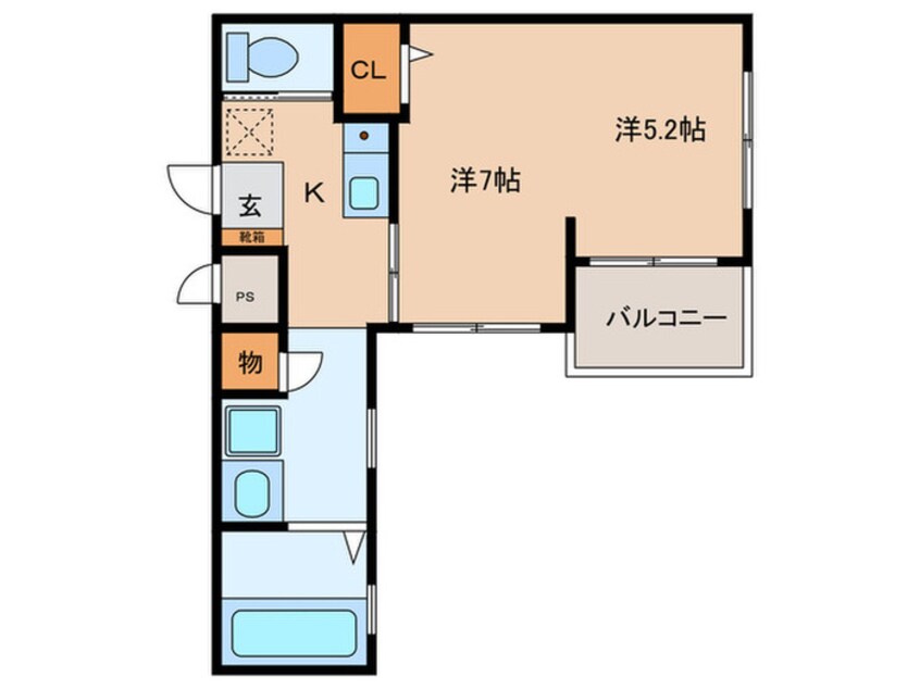 間取図 エクスランス月見坂