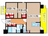 グランパセオ名駅那古野 2LDKの間取り