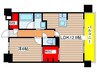 グランパセオ名駅那古野 1LDKの間取り