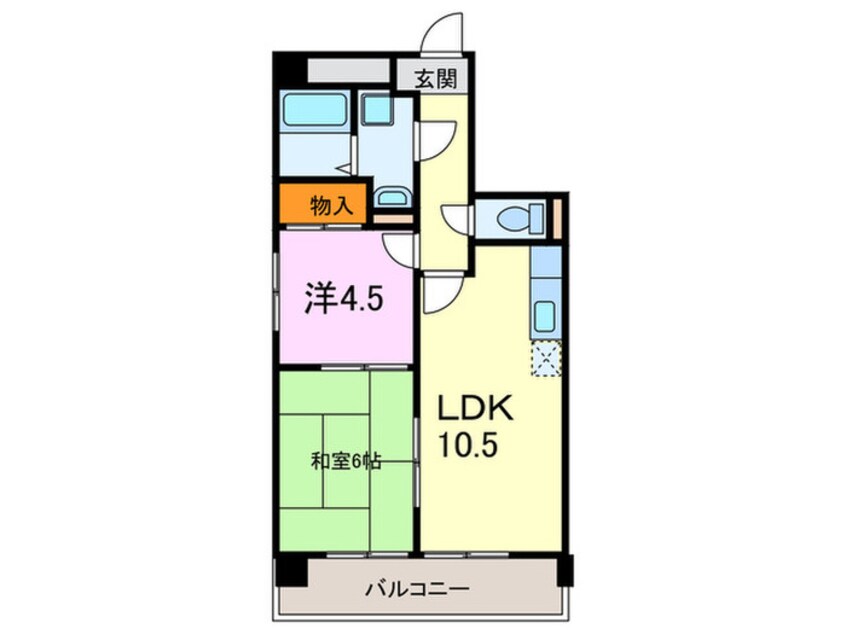 間取図 シャンブルナルカワ