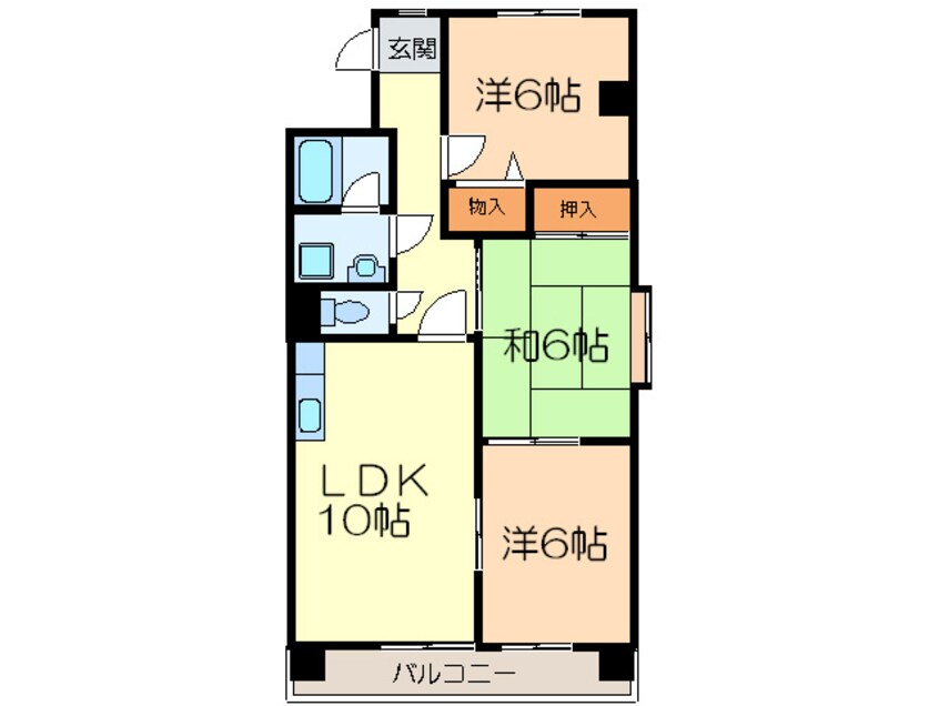 間取図 シャンブルナルカワ