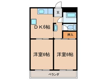 間取図 パールハイツくれない