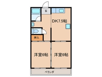 間取図 パールハイツくれない