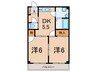 グレースイナガキ 2DKの間取り