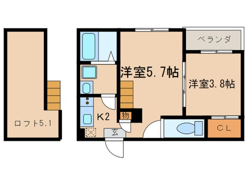 間取図 ハーモニーテラス城東町