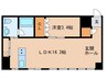 コレクション名駅Ⅲ 1LDKの間取り