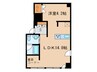 コレクション名駅Ⅲ 1LDKの間取り