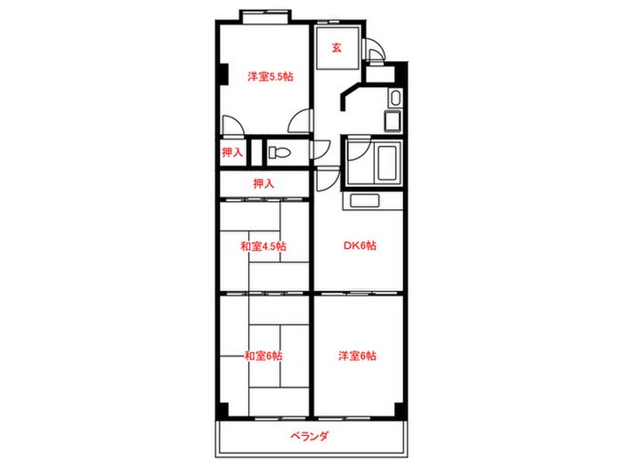 間取り図 オオタ上菅ビル