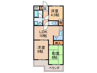 間取図 ダイアパレス本郷（４０４）